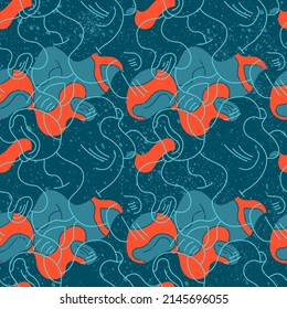 Seamless abstract artwork with colorful patterns