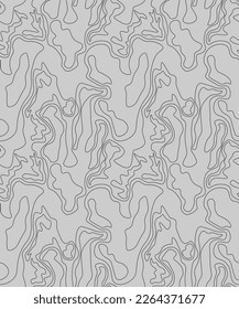 Seamless abstract artwork with line wave patterns