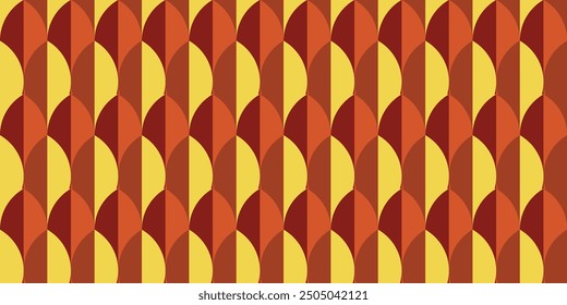 Seamless abstract autumn background, autumn geometric pattern background, abstract leaf texture with autumn theme.
