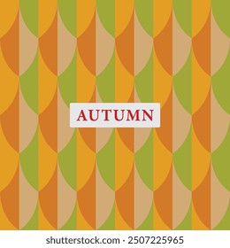 Seamless abstract autumn background, autumn geometric pattern background, abstract leaf texture with autumn theme.