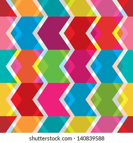 Seamless abstract back to the eighties retro background pattern in vector