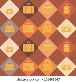 seamless abstract background with bags