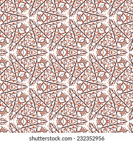 seamless abstract background with berries sketch