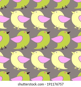 seamless abstract background with birds