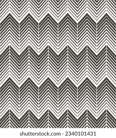 Seamless abstract background with black lines. Monochrome pattern.