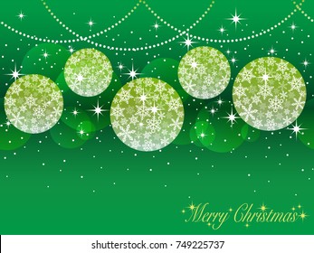 Seamless abstract background with Christmas ball ornaments, vector illustration. (Horizontally repeatable)