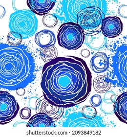 Seamless abstract background from circles. Vector illustration