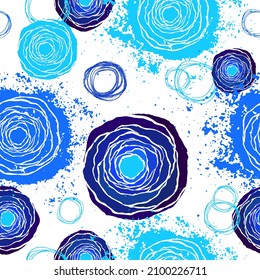 Seamless abstract background from circles. Vector illustration