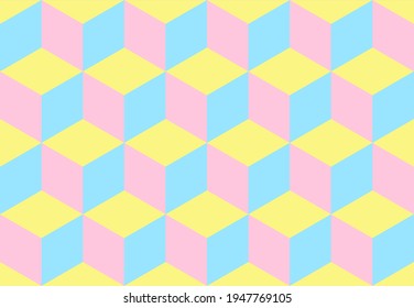 Seamless abstract background from colored geometric shapes. Pattern in flat style. Vector illustration 
