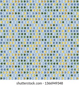 Seamless abstract background of colored varied circles for design.