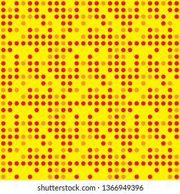 Seamless abstract background of colored varied circles for design.