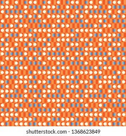 Seamless abstract background of colored varied circles for design.