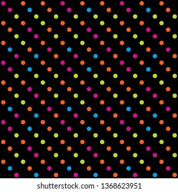 Seamless abstract background of colored varied circles for design.
