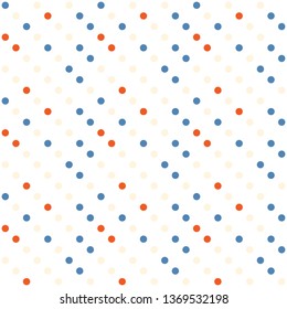 Seamless abstract background of colored varied circles for design.