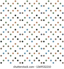 Seamless abstract background of colored varied circles for design.