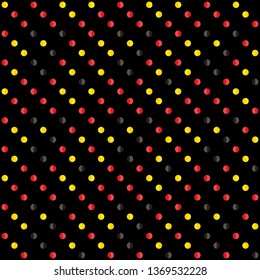 Seamless abstract background of colored varied circles for design.