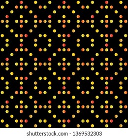 Seamless abstract background of colored varied circles for design.