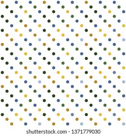 Seamless abstract background of colored varied circles for design.