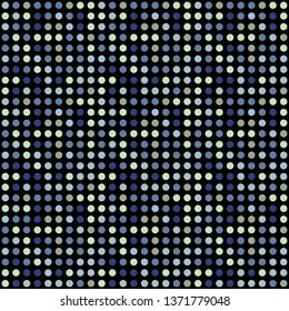 Seamless abstract background of colored varied circles for design.