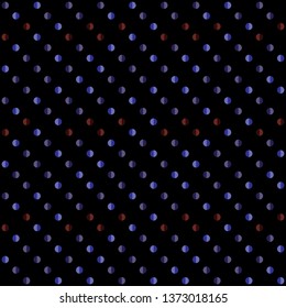 Seamless abstract background of colored varied circles for design.