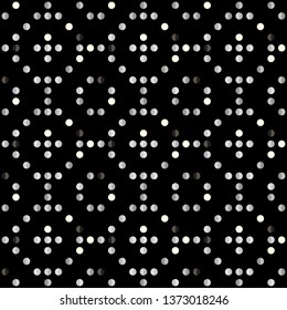 Seamless abstract background of colored varied circles for design.
