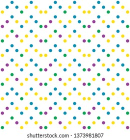 Seamless abstract background of colored varied circles for design.