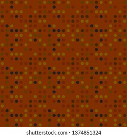 Seamless abstract background of colored varied circles for design.