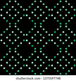 Seamless abstract background of colored varied circles for design.