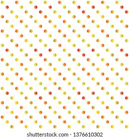 Seamless abstract background of colored varied circles for design.