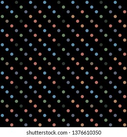 Seamless abstract background of colored varied circles for design.
