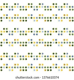 Seamless abstract background of colored varied circles for design.