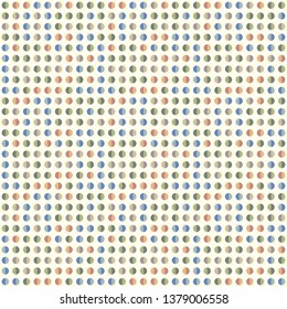 Seamless abstract background of colored varied circles for design.