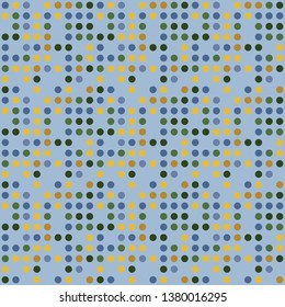 Seamless abstract background of colored varied circles for design.