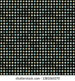 Seamless abstract background of colored varied circles for design.