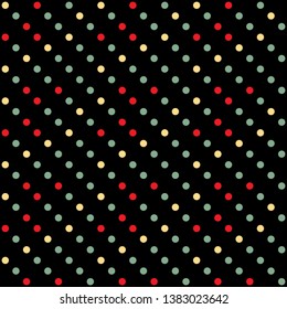 Seamless abstract background of colored varied circles for design.