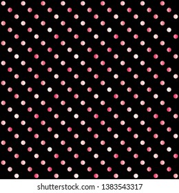 Seamless abstract background of colored varied circles for design.