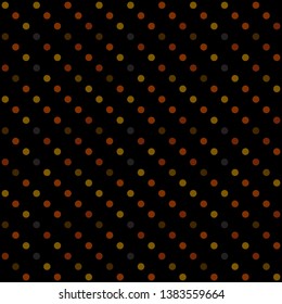 Seamless abstract background of colored varied circles for design.