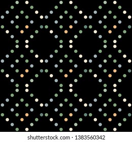 Seamless abstract background of colored varied circles for design.
