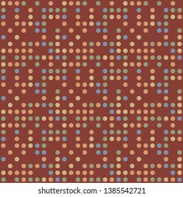 Seamless abstract background of colored varied circles for design.