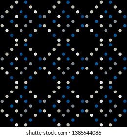 Seamless abstract background of colored varied circles for design.