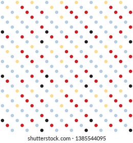 Seamless abstract background of colored varied circles for design.