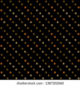 Seamless abstract background of colored varied circles for design.