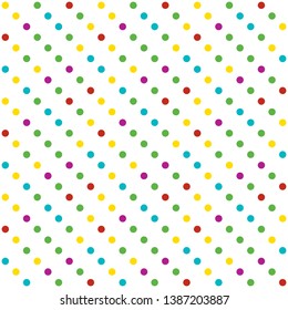 Seamless abstract background of colored varied circles for design.