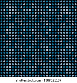 Seamless abstract background of colored varied circles for design.