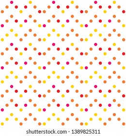 Seamless abstract background of colored varied circles for design.