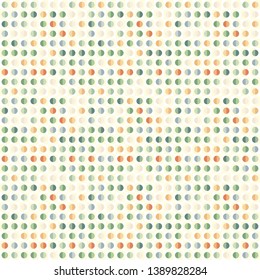 Seamless abstract background of colored varied circles for design.