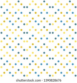 Seamless abstract background of colored varied circles for design.