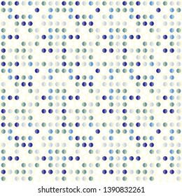 Seamless abstract background of colored varied circles for design.