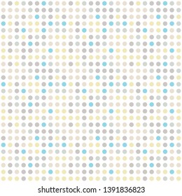 Seamless abstract background of colored varied circles for design.