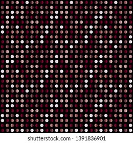 Seamless abstract background of colored varied circles for design.